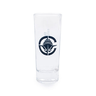 2oz clear shooter glass featuring Los Angeles Clippers primary logo