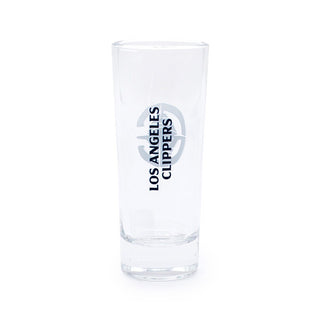 Back view of Clippers shooter glass with vertical Los Angeles Clippers text