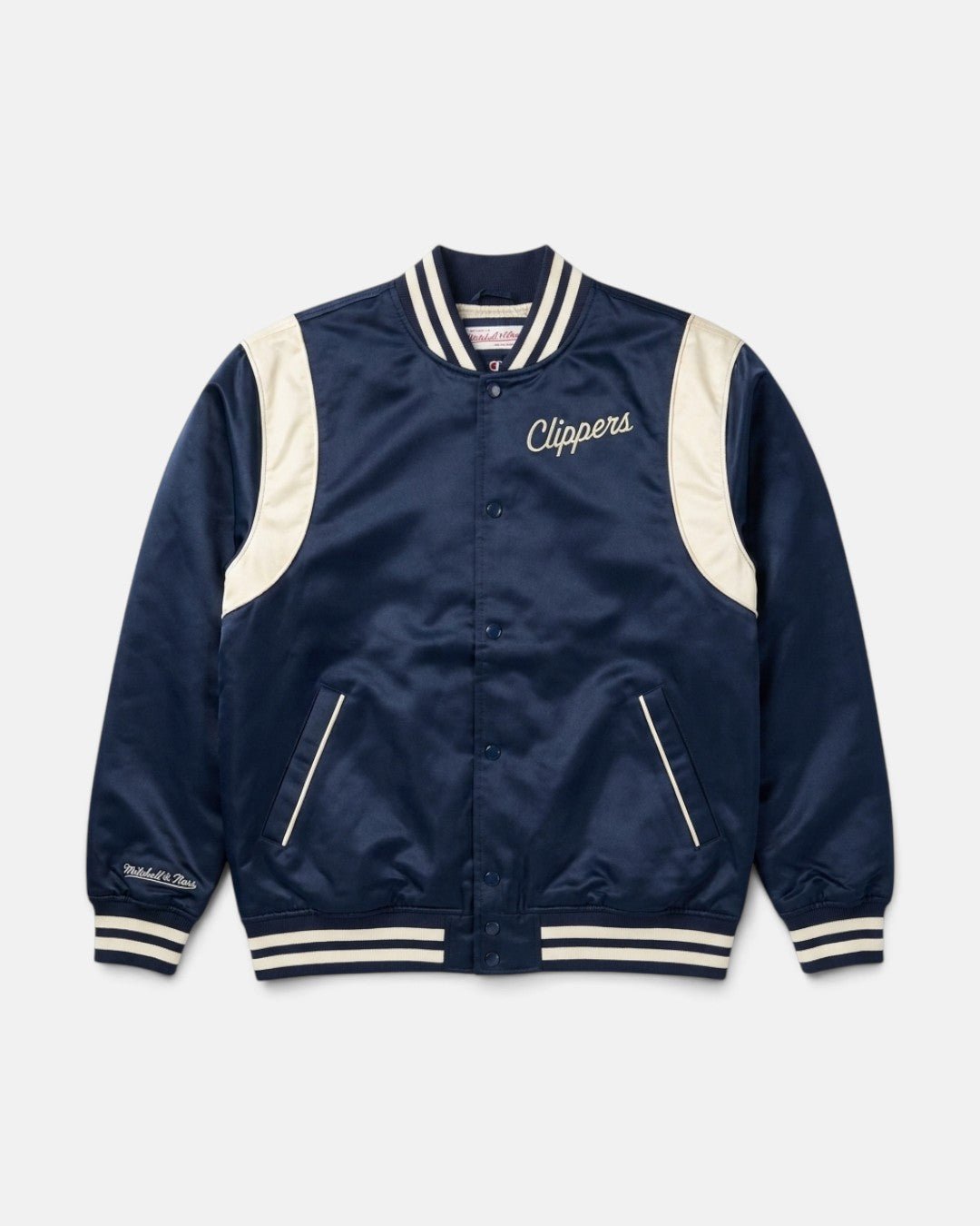 Clippers Retro Satin Jacket - Apparel - Navy - 20-000568-S