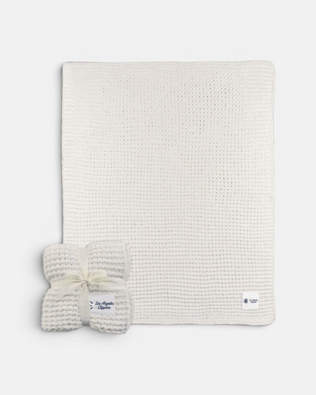 Clippers White Cable Knit Blanket - Accessories - 77-000002