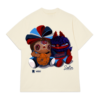 Clippers x Mr. B Baby “Somos Clipper Nation” Tee - Apparel - Beige - 20-000467-S