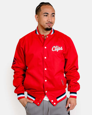 Clips Twill Bomber Jacket - Apparel - Red - 20 - 000184 - S