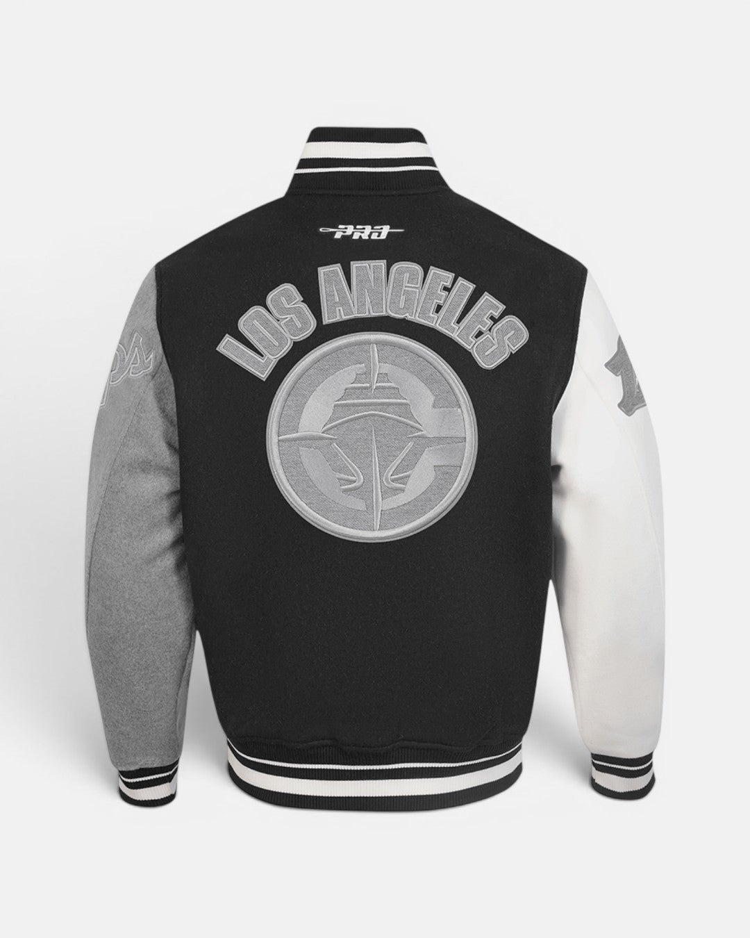 Color Panel LA Clippers Wool Varsity Jacket - Apparel - Black/Gray/White - 20-000140-S