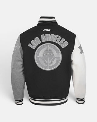 Color Panel LA Clippers Wool Varsity Jacket - Apparel - Black/Gray/White - 20-000140-S