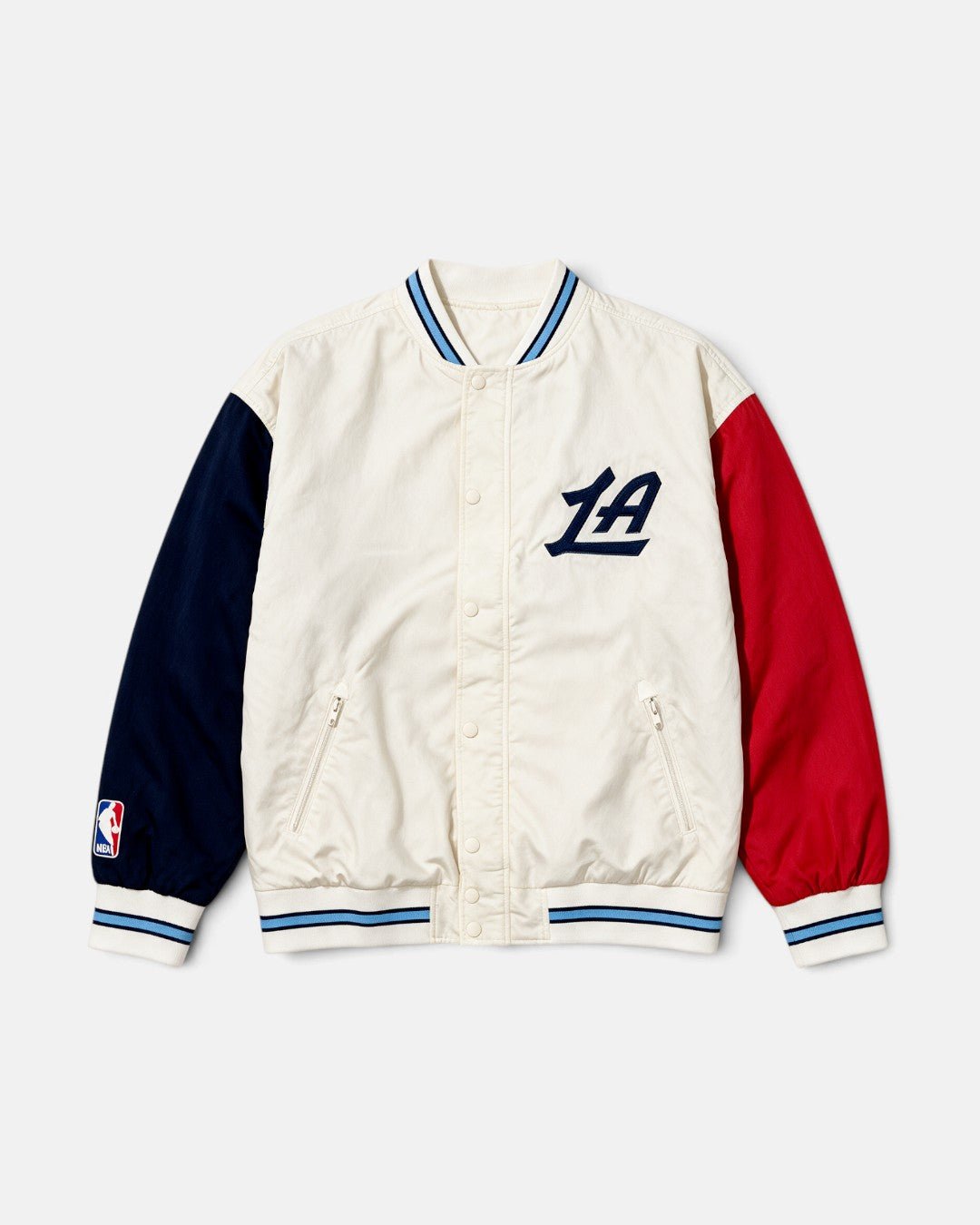 Colorblock Bomber Jacket - Apparel - White - 20-000441-S