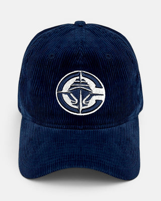 Corduroy Primary Logo 920 Strapback Hat - Headwear - Navy - 60-000001