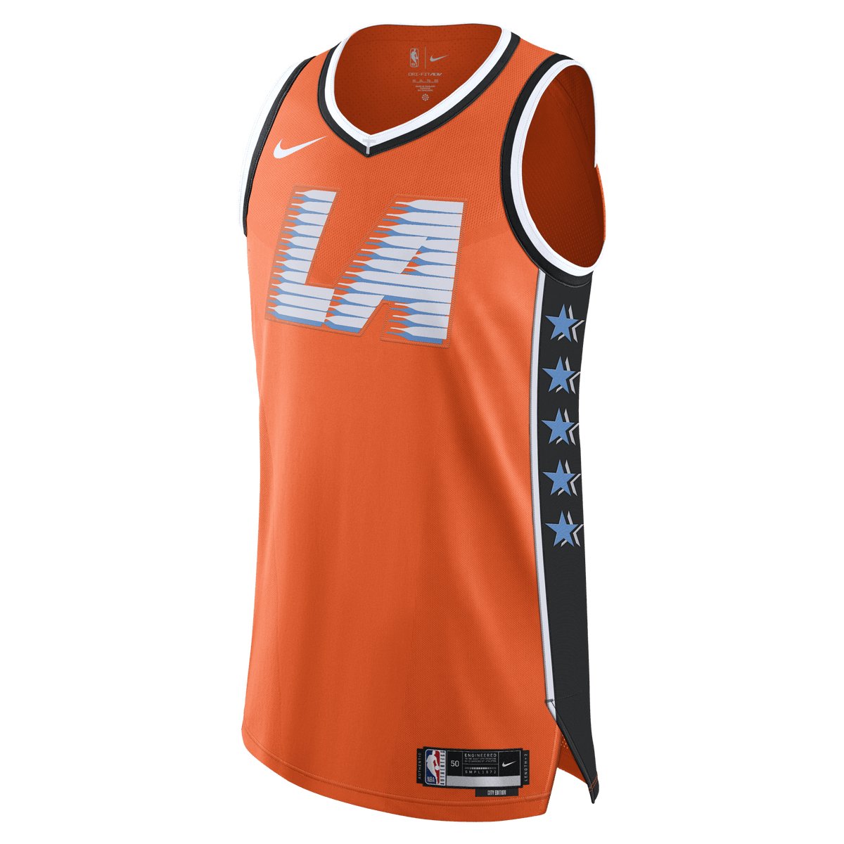 Custom '25 - '26 LA Clippers City Edition Authentic Jersey - Apparel - Orange - 10-000147-40/S