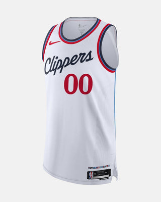 Custom LA Clippers Association Authentic Jersey - Jerseys - White - 10-000019-40/S