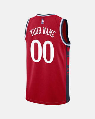 Custom LA Clippers Statement Swingman Jersey - Jerseys - Red - 11-000005-XS