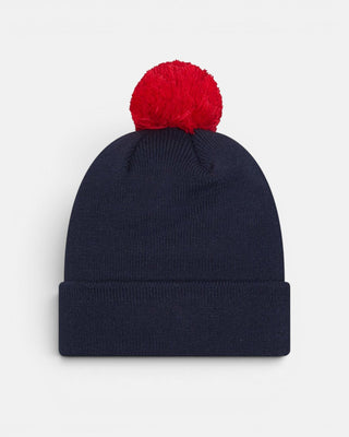 Free Throw Pom Beanie - Headwear - Navy - 60-000143
