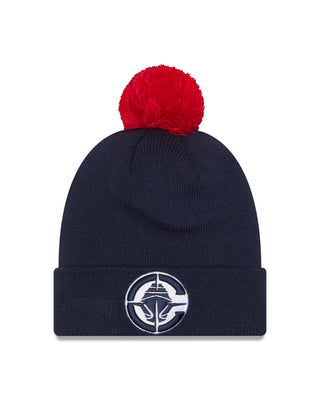 Free Throw Pom Beanie - Headwear - Navy - 60-000143