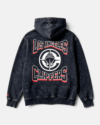 Full Zip Mineral Wash Hoodie - Jackets - S - 20-000552-S