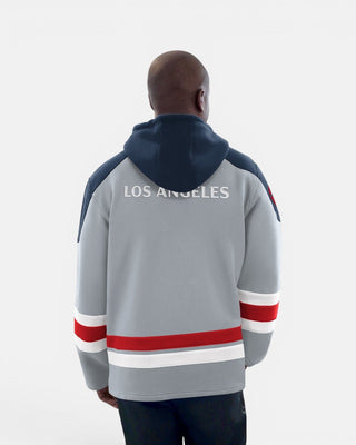 Global Logo Sweeper Hockey Hoodie - Hoodies - Gray - 20-000063-S