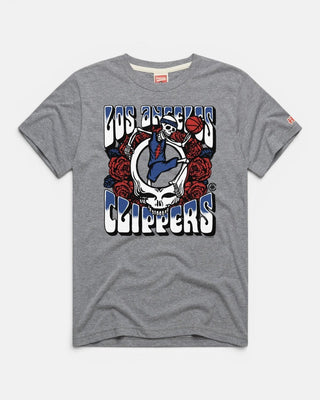 Grateful Dead Skeleton Graphic Tee - T-Shirts - Heather Gray - 20-000432-S