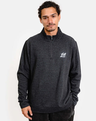 Heather Black LA 1/4 Zip Pullover - Apparel - Heather Black - 20-000182-M
