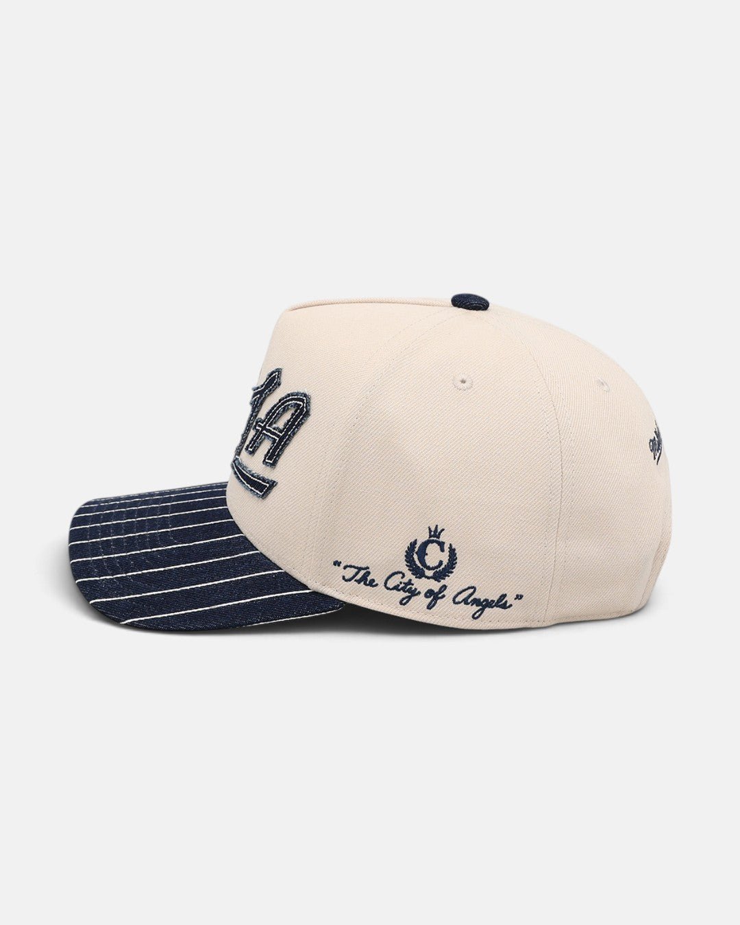 I Heart LA Stripe Visor Hat - Hats - White - 60-000373