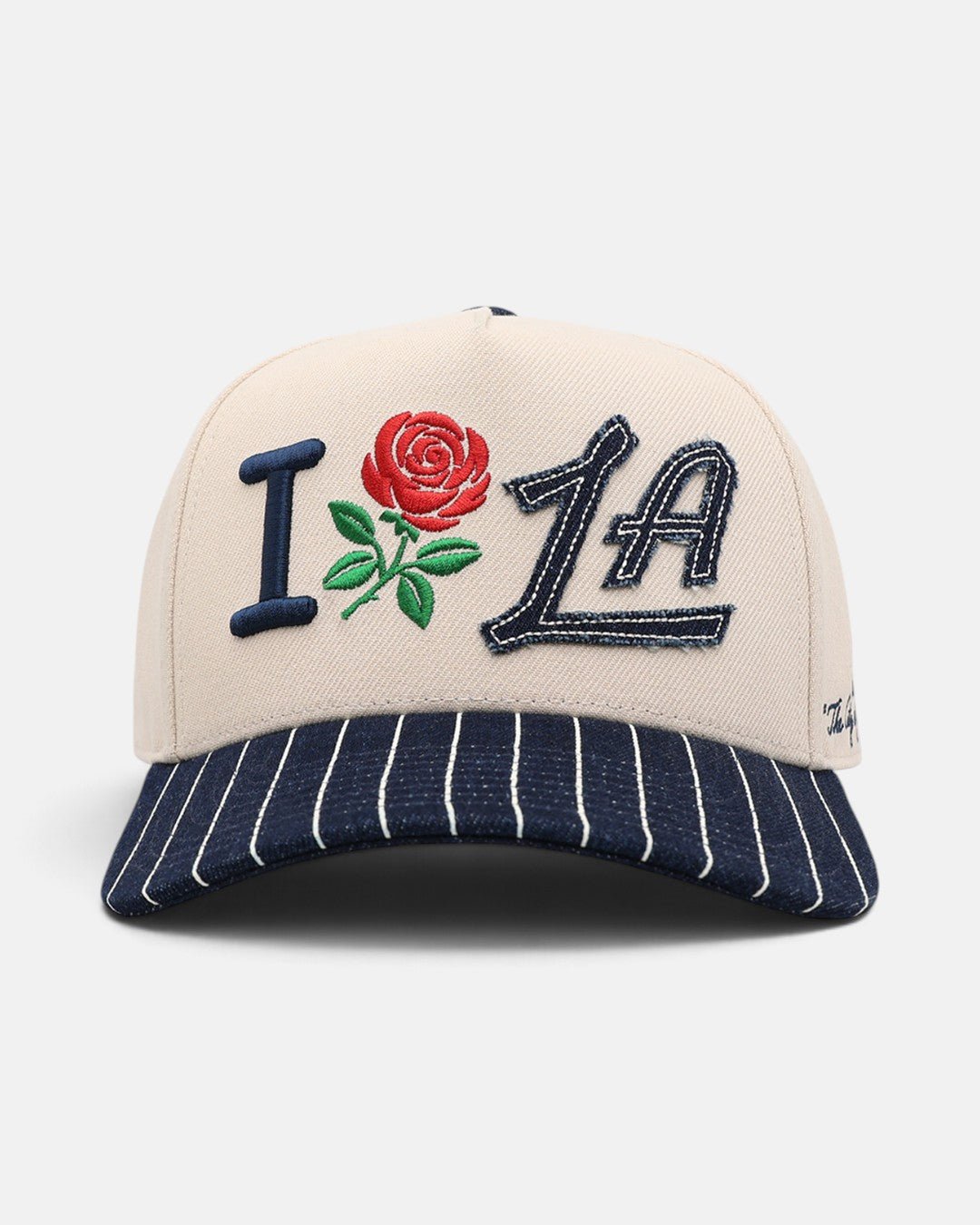I Heart LA Stripe Visor Hat - Hats - White - 60-000373