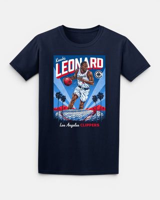 Kawhi Leonard Graphic T-Shirt - T-Shirts - Navy - 20-000176-S