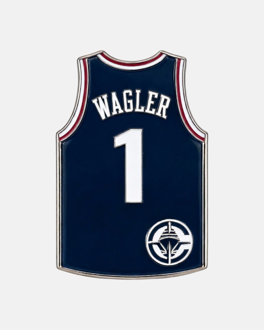 Keaton Wagler LA Clippers #1 Jersey Collector Pin - Accessories - 72-000177