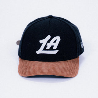 LA 940 Chainstitch Two - Tone Wool Strapback - Headwear - Black - 60-000218