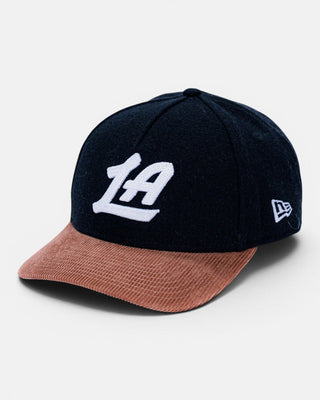 LA Chainstitch Two-Tone Wool Strapback 940 Hat - Headwear - Black - 60-000218