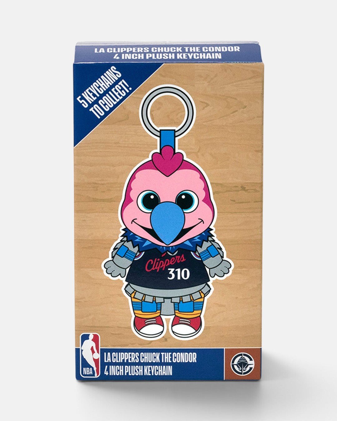 LA Clippers Chuck the Condor Blind Box Plush Keychain - Plush - 72-000105