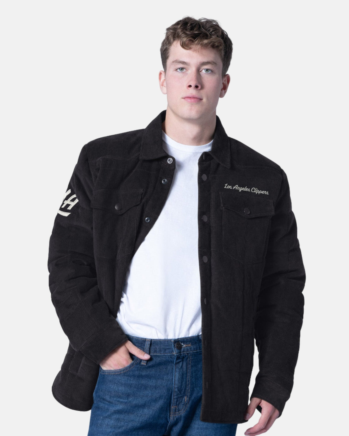 LA Clippers Corduroy Field Jacket - Apparel - Black - 20-000197-S