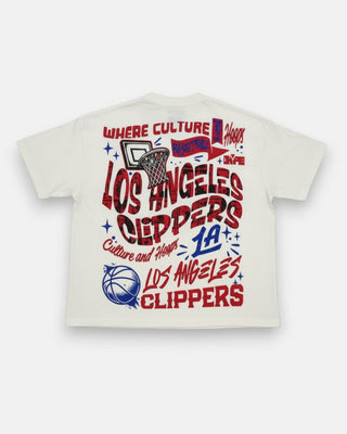 LA Clippers “Culture & Hoops” Graphic T-Shirt - Apparel - White - 20-000479-S