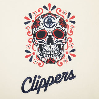 LA Clippers Día De Muertos Skull Hoodie - Apparel - White - 20-000210-S