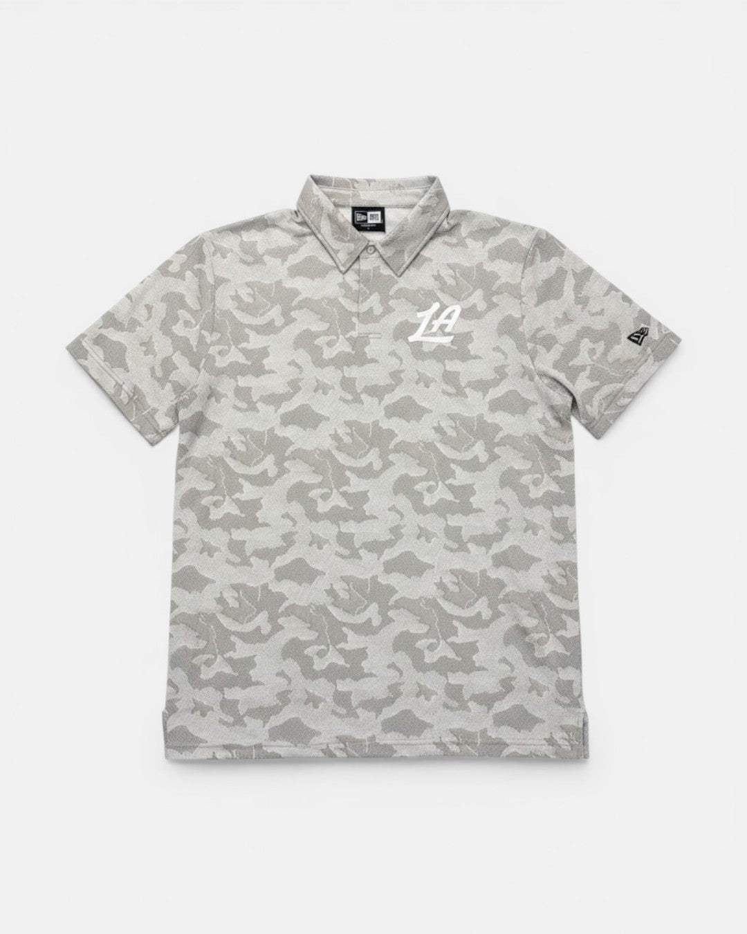 LA Clippers Grey Camo Performance Polo - Apparel - Grey - 20-000256-S