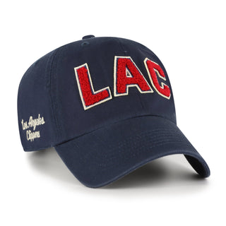 LA Clippers LAC Chenille Strapback Hat - Headwear - Navy - 61-000013
