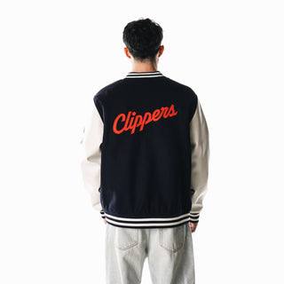 LA Clippers Leather Varsity Jacket - LA CLIPPERS TEAM STOREThe Wild Collective20 - 000157 - S