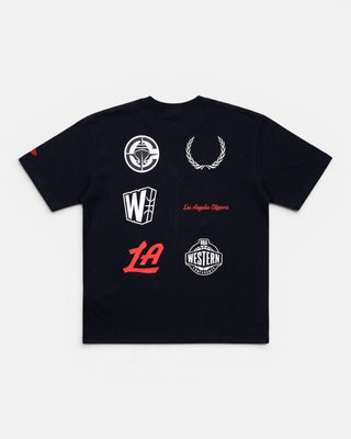 LA Clippers Multi-Logo Graphic T-Shirt - Apparel - Navy - 20-000261-S