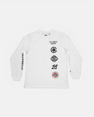 LA Clippers Multi-Logo Long Sleeve Tee - T-Shirts - S - 20-000251-S