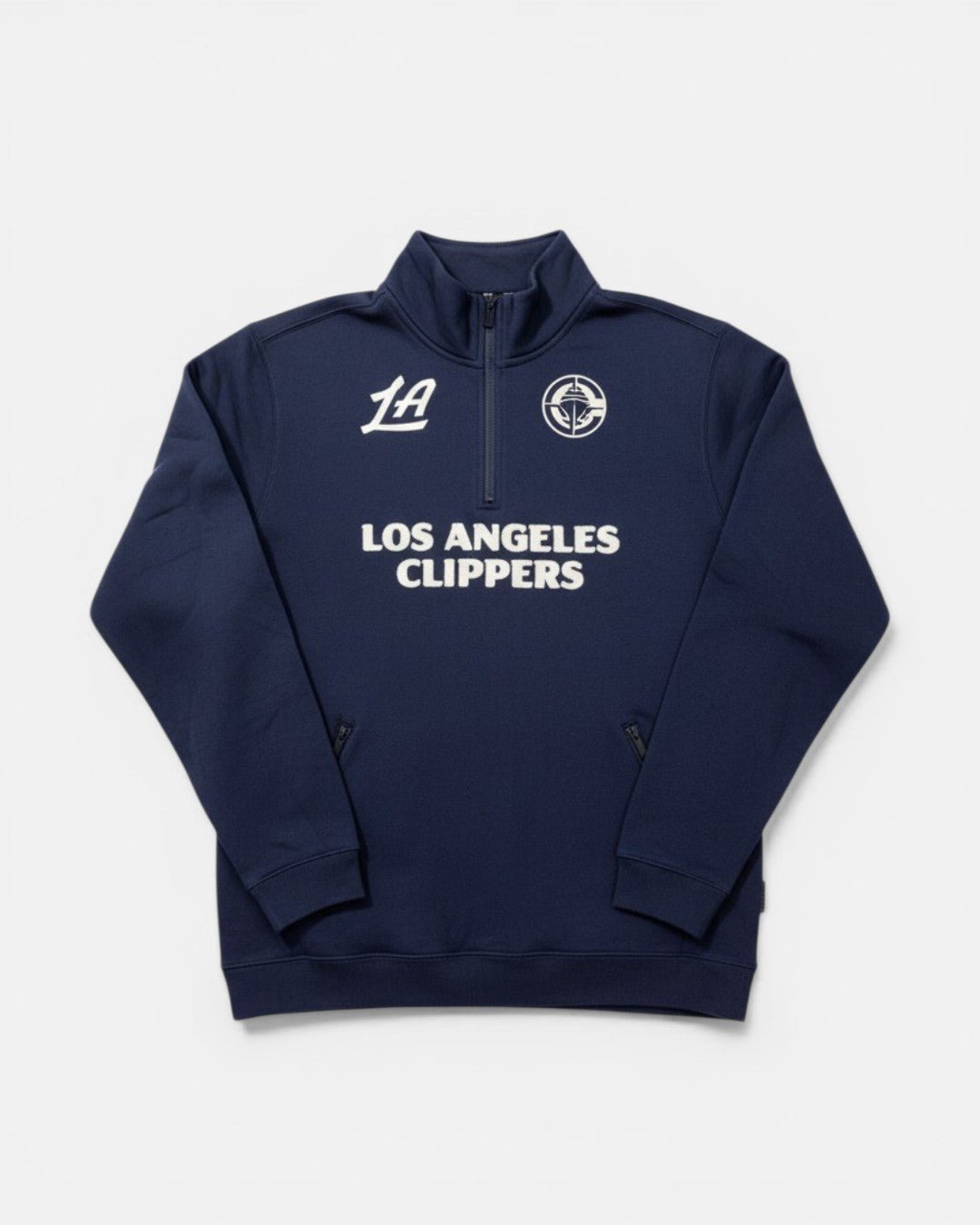 LA Clippers Navy Quarter - Zip Pullover - Apparel - Navy - 20-000378-S