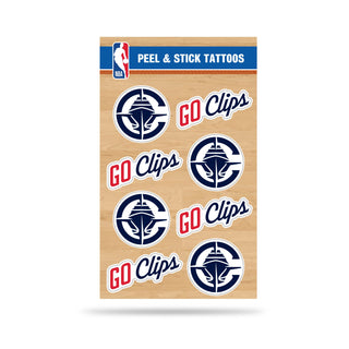 LA Clippers Peel & Stick Tattoos - LA CLIPPERS TEAM STORELA CLIPPERS TEAM STORE56 - 000001
