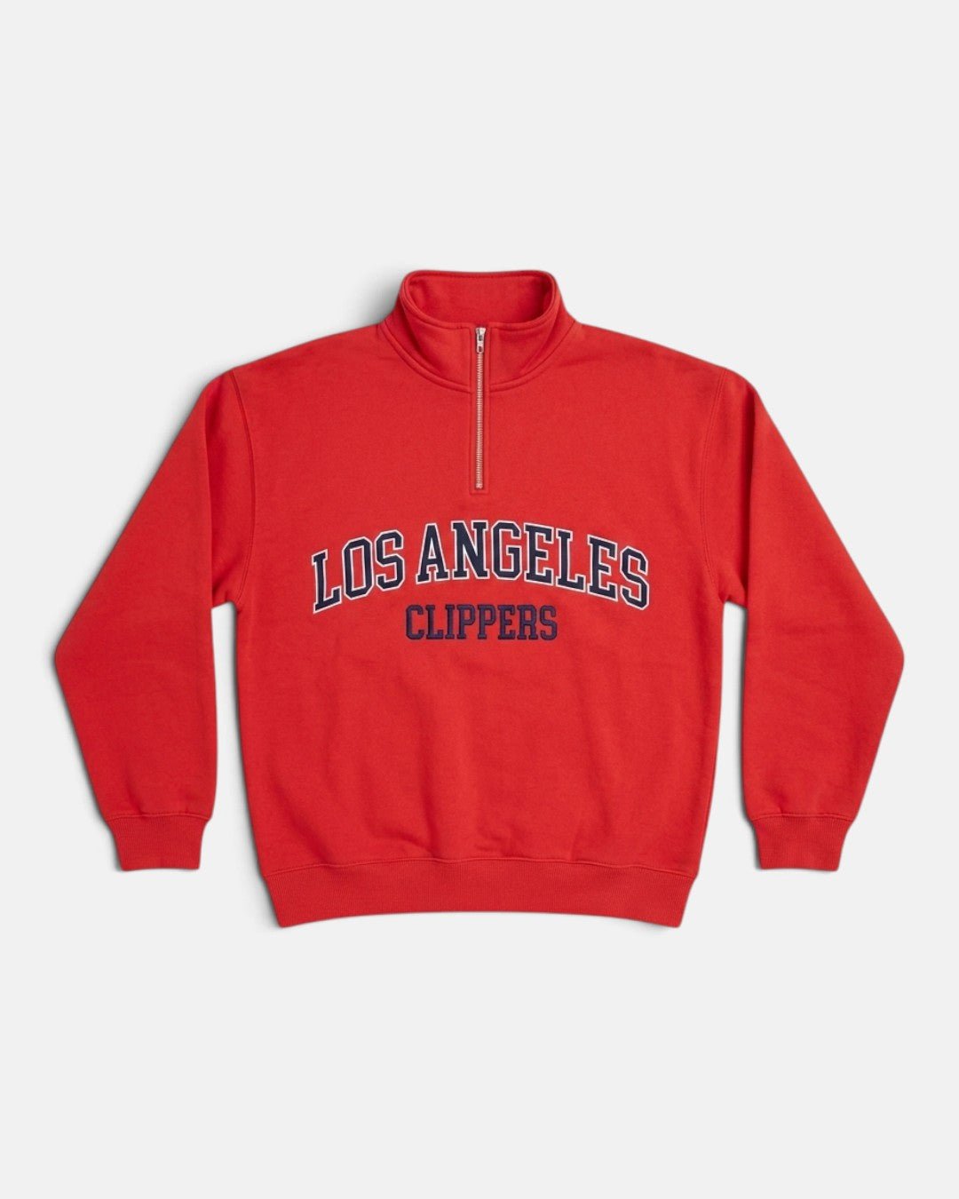 LA Clippers Quarter-Zip Sweatshirt - Apparel - Red - 30-000126-XS