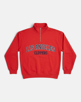 LA Clippers Quarter-Zip Sweatshirt - Apparel - Red - 30-000126-XS