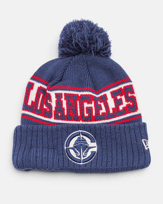 LA Clippers Retro Pom Beanie - Headwear - Navy - 60-000013