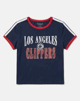 LA Clippers Ringer Baby Tee - Apparel - Navy - 30-000159-XS