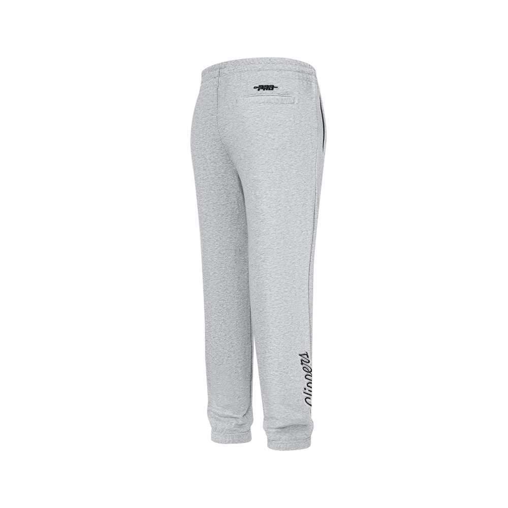 LA Clippers Script Fleece Joggers - Apparel - Gray - 40-000060-S
