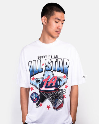 LA Clippers “Sorry I’m an All - Star” Vintage Graphic Tee - Apparel - White - 20-000411-S