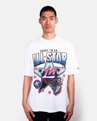 LA Clippers “Sorry I’m an All - Star” Vintage Graphic Tee - Apparel - White - 20-000411-S