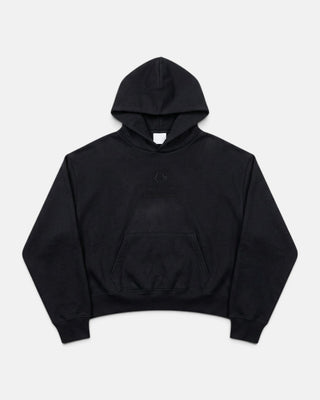 LA Clippers Tonal Crop Hoodie - Hoodies - Black - 30-000112-XS
