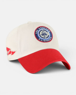 LA Clippers Two-Tone Clean Up Strapback Hat - Headwear - Beige - 60-000123