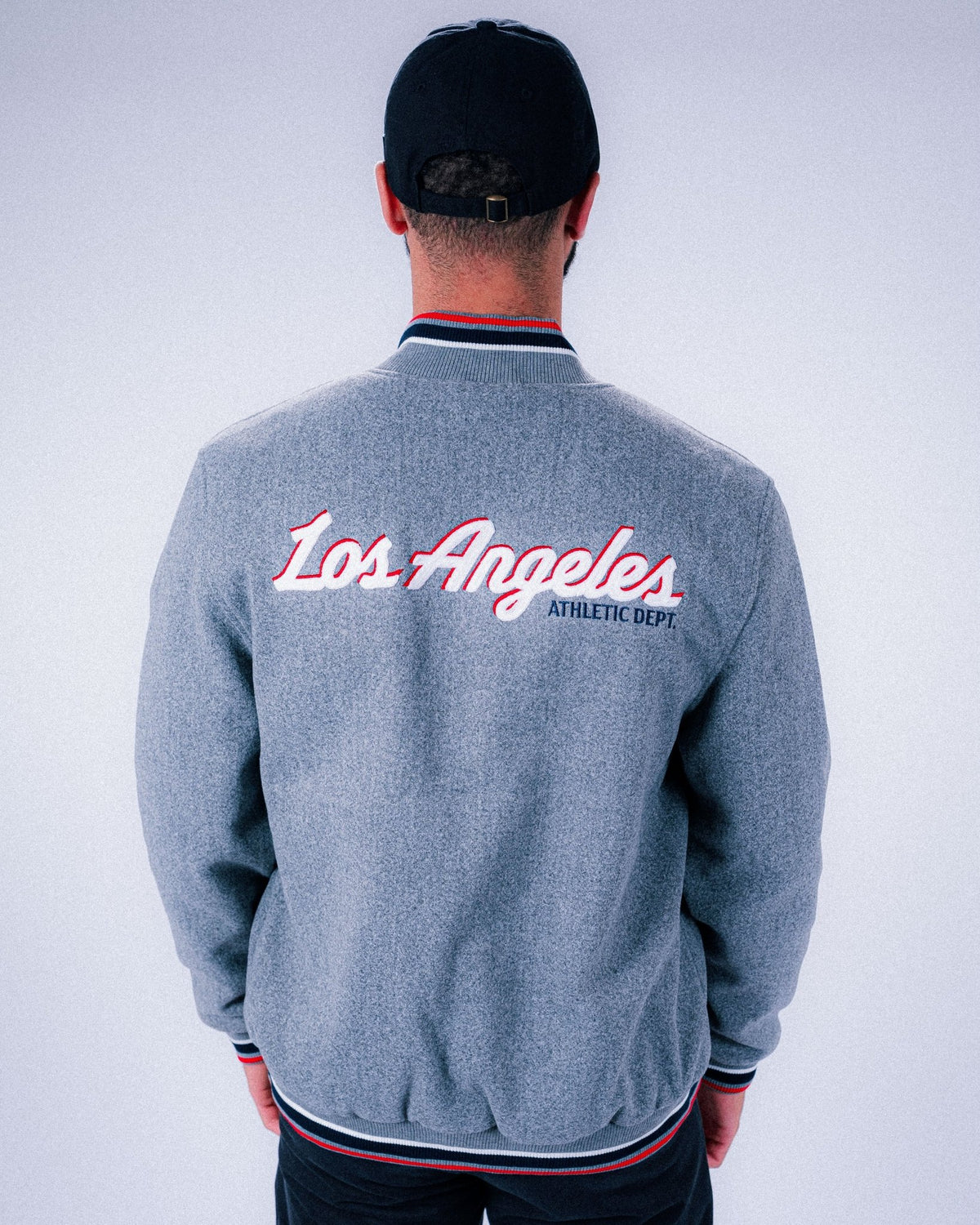 LA Clippers Varsity Wool Tonal Jacket - Apparel - Grey - 20-000456-S