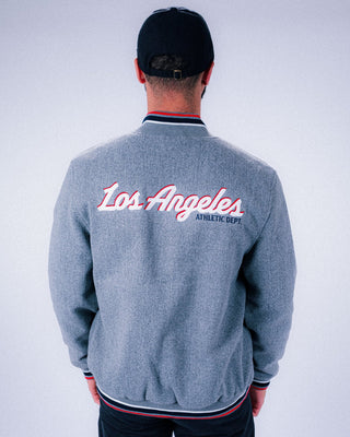 LA Clippers Varsity Wool Tonal Jacket - Apparel - Grey - 20-000456-S
