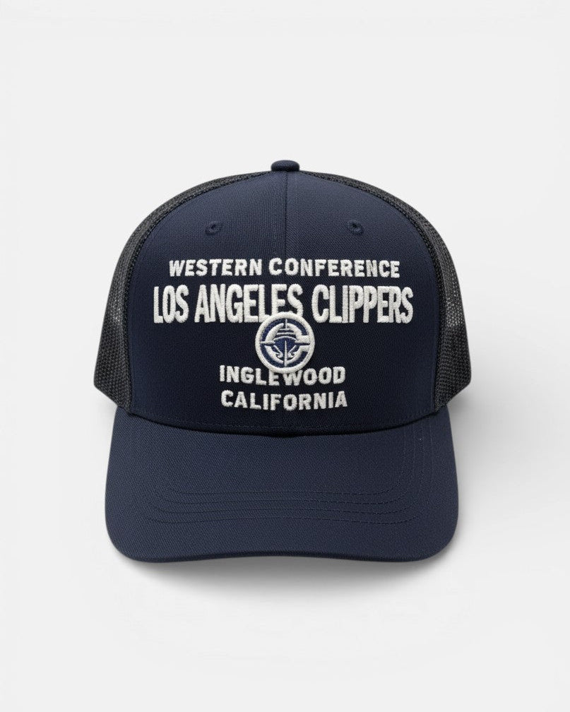 LA Clippers Western Conference Trucker Hat - Headwear - Navy - 60-000258