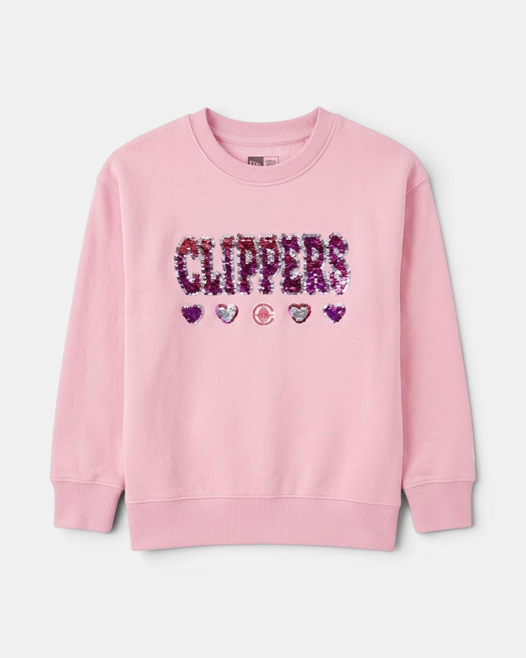 LA Clippers Youth Flip Sequin Crewneck - Apparel - XS(4/5) - 40-000104-XS(4/5)