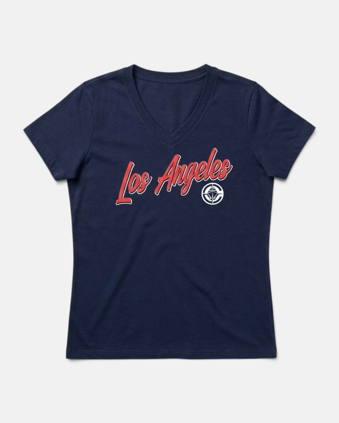 LA Field V-Neck Tee - Apparel - Navy - 30-000176-XS